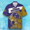 Baltimore Ravens Hawaiian Shirt With Custom Number & Name For Adults