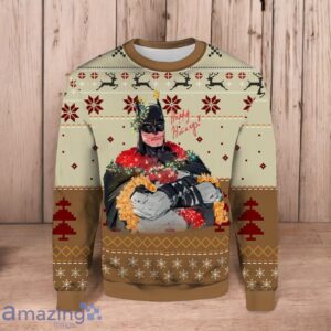 Batman And Melodrama 3D Ugly Christmas Sweater Christmas Gift Hoilday