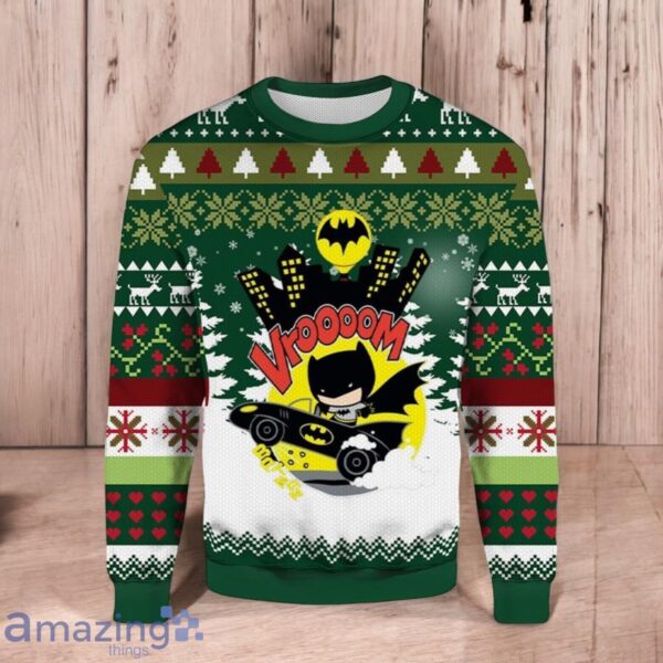 Batman Vrooom 3D Ugly Christmas Sweater Christmas Gift Hoilday Product Photo 1