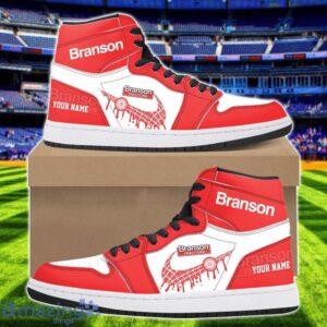 Branson Logo Air Jordan 1 Shoes Custom Name Hightop Sneakers For Men Women Sport Gift Product Photo 1