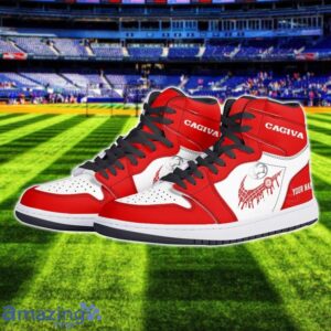 Cagiva Logo Air Jordan 1 Shoes Custom Name Hightop Sneakers For Men Women Sport Gift Product Photo 2