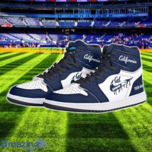 California Golden Bears Air Jordan 1 Shoes Sport Hightop Sneakers For Men And Women Custom Name Product Photo 2