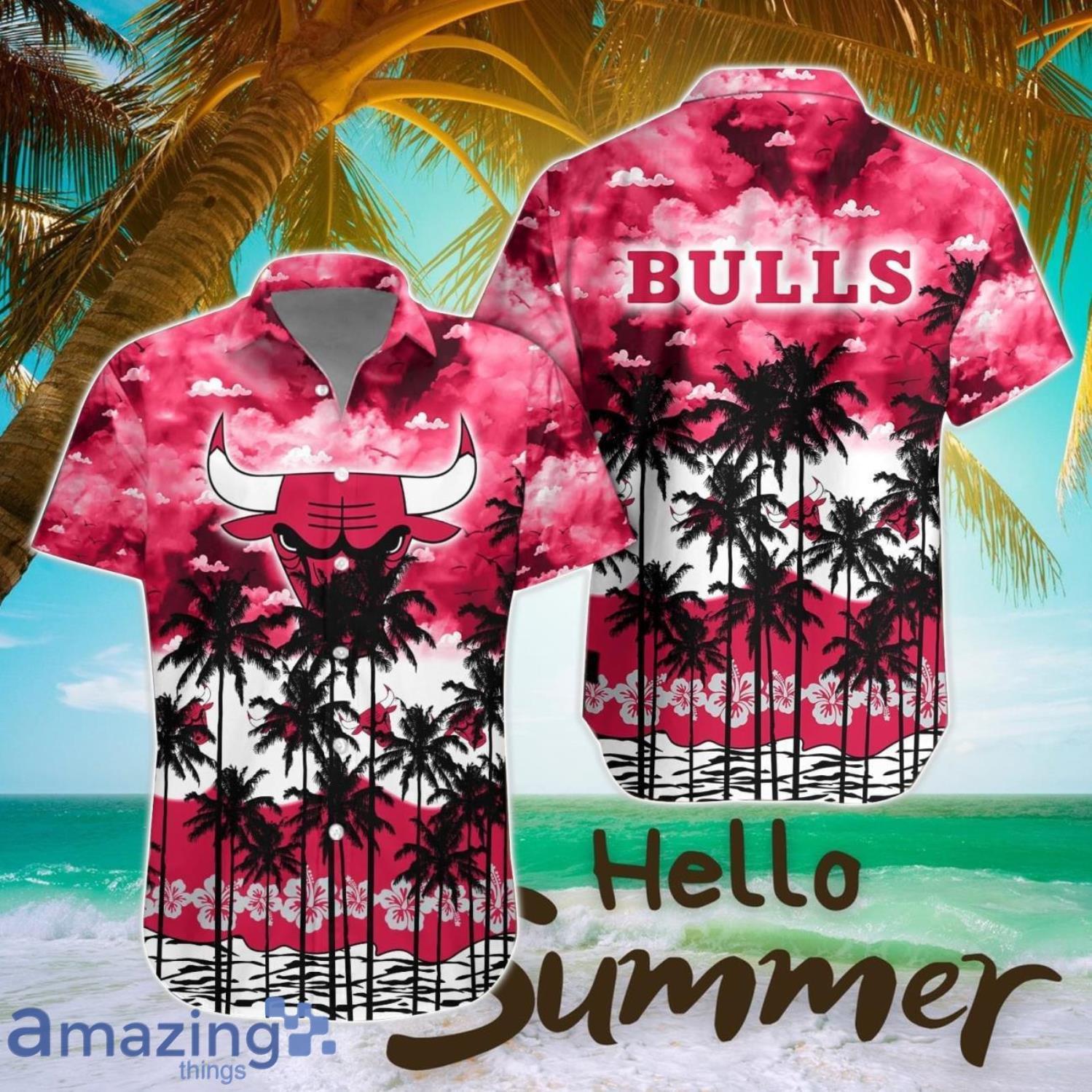 Chicago Bulls Hawaiian Shirt All Printed 3D Printing Aloha Button Shirt image Chicago Bulls Hawaiian Shirt All Printed 3D Printing Aloha Button Shirt Product Photo 1