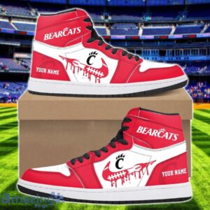 Cincinnati Bearcats Air Jordan 1 Shoes Sport Hightop Sneakers For Men And Women Custom Name Product Photo 1