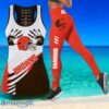 Cleveland Browns Hollow Tank Top And Leggings For Women