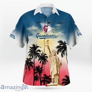 Cleveland Guardians Statue Of Liberty Pround Hawaiian Shirt For Summer Product Photo 3