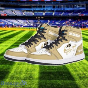 Colorado Buffaloes Air Jordan 1 Shoes Sport Hightop Sneakers For Men And Women Custom Name Product Photo 2
