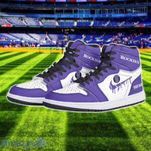 Colorado Rockies Air Jordan 1 Shoes Sport Hightop Sneakers For Men And Women Custom Name Product Photo 2
