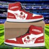 Cornell Big Red Air Jordan 1 Shoes Sport Hightop Sneakers For Men And Women Custom Name
