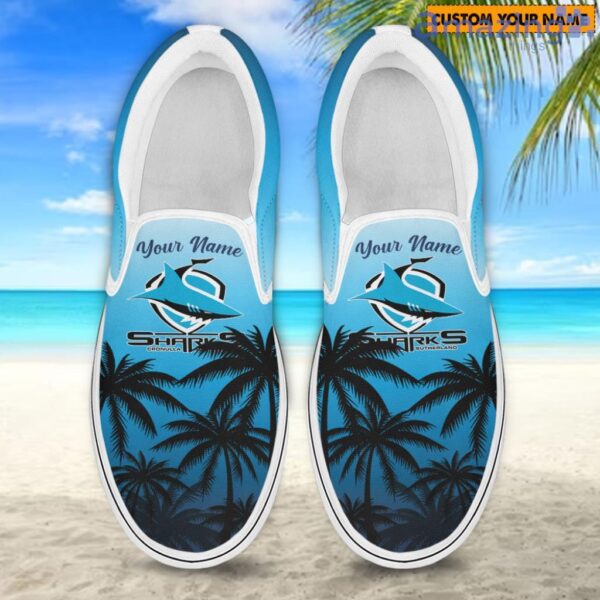 Cronulla Sharks Nrl Sport Personalized Slip-On Shoes Product Photo 1