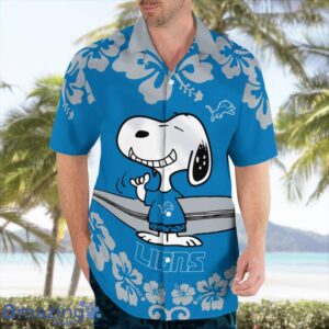 Detroit Lions Flower Cute Snoopy Smile Hawaiian Shirt Summer Gift image Detroit Lions Flower Cute Snoopy Smile Hawaiian Shirt Summer Gift Product Photo 2