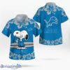 Detroit Lions Flower Cute Snoopy Smile Hawaiian Shirt Summer Gift