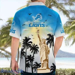 Detroit Lions Statue Of Liberty Pround Hawaiian Shirt For Summer Product Photo 2