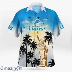 Detroit Lions Statue Of Liberty Pround Hawaiian Shirt For Summer Product Photo 3
