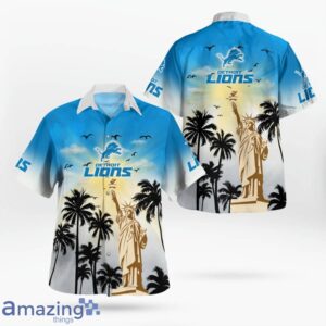 Detroit Lions Statue Of Liberty Pround Hawaiian Shirt For Summer Product Photo 1