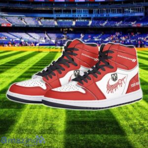 Dodge Logo Air Jordan 1 Shoes Custom Name Hightop Sneakers For Men Women Sport Gift Product Photo 2