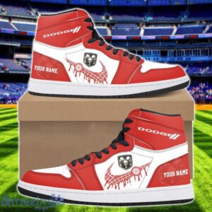 Dodge Logo Air Jordan 1 Shoes Custom Name Hightop Sneakers For Men Women Sport Gift Product Photo 1