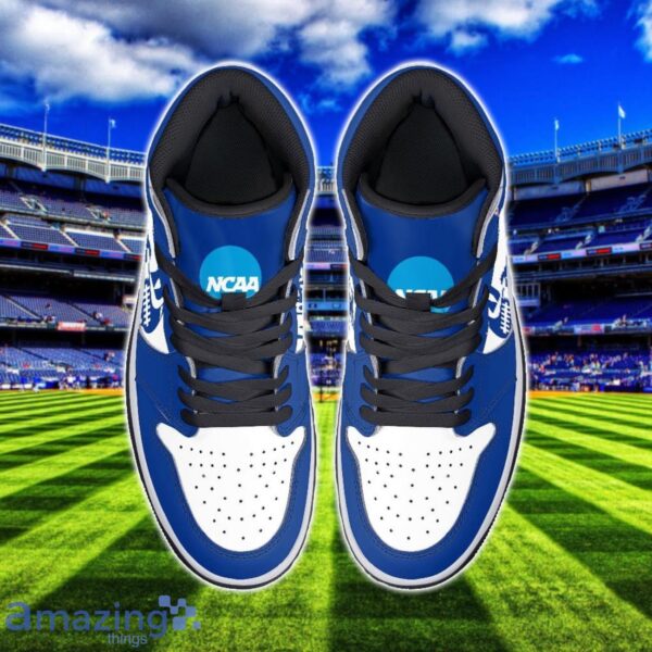 Duke Blue Devils Air Jordan 1 Shoes Sport Hightop Sneakers For Men And Women Custom Name Product Photo 3