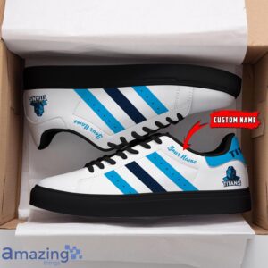 Gold Coast Titans NRL Low Top Skate Shoes Custom name For Fans Men Women Shoes Product Photo 2