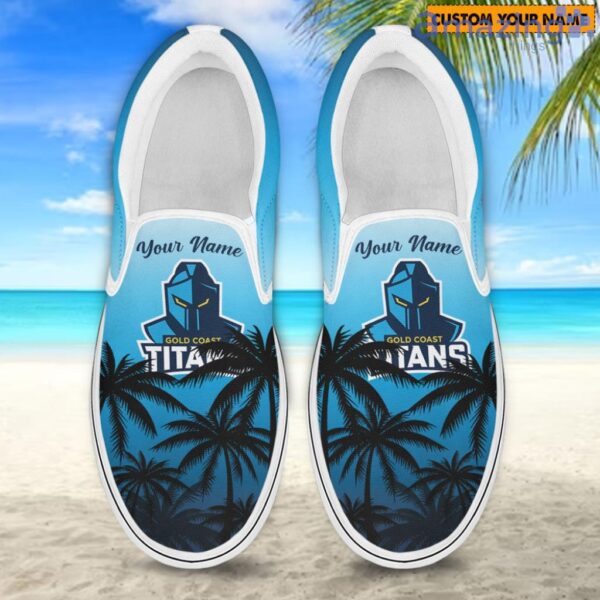 Gold Coast Titans Nrl Sport Personalized Slip-On Shoes Product Photo 1