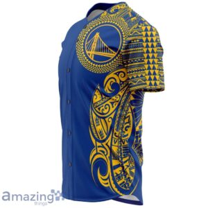 Golden State Warriors Baseball JERSEY Polynesian Design For Fans Product Photo 4