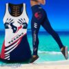 Houston Texans Hollow Tank Top And Leggings For Women