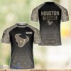 Houston Texans Warrior Camo T-Shirt 3D All Printed