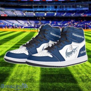 Husqvarna Logo Air Jordan 1 Shoes Custom Name Hightop Sneakers For Men Women Sport Gift Product Photo 2