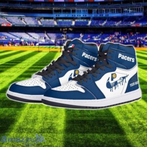 Indiana Pacers Air Jordan 1 Shoes Sport Hightop Sneakers For Men And Women Custom Name Product Photo 2