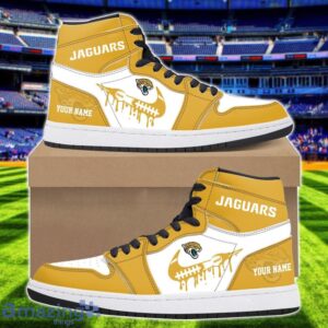 Jacksonville Jaguars Air Jordan 1 Shoes Sport Hightop Sneakers For Men And Women Custom Name Product Photo 1