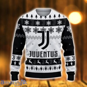 Juventus Ugly Christmas Sweater Snowflake Pattern Pattern 3D Sweater Holiday Gift Ideas For Men And Women Product Photo 2