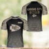 Kansas City Chiefs Warrior Camo T-Shirt 3D All Printed