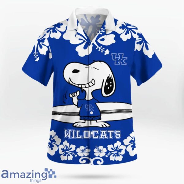 Kentucky Wildcats Flower Cute Snoopy Smile Hawaiian Shirt Summer Gift Product Photo 2