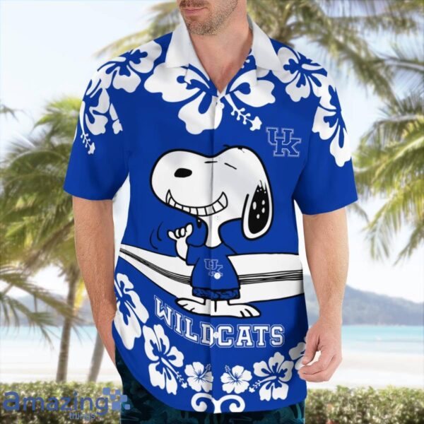 Kentucky Wildcats Flower Cute Snoopy Smile Hawaiian Shirt Summer Gift Product Photo 1