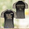 Kentucky Wildcats Warrior Camo T-Shirt 3D All Printed