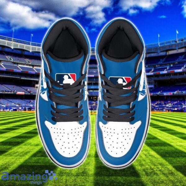 Los Angeles Dodgers Air Jordan 1 Shoes Sport Hightop Sneakers For Men And Women Custom Name Product Photo 3