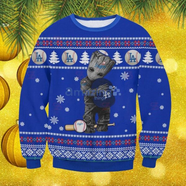 Los Angeles Dodgers Baby Groot Ugly Ugly Sweater Christmas Gift For Men And Women Product Photo 1