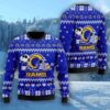 Los Angeles Rams Cute The Snoopy Show Football Helmet 3D Ugly Christmas Sweater Christmas Gift For Sport Fans
