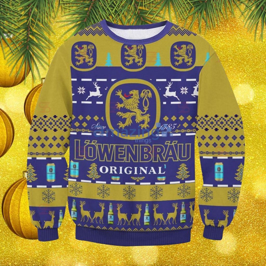 Lowenbrau Ugly Ugly Sweater Christmas Gift For Men And Women image Lowenbrau Ugly Ugly Sweater Christmas Gift For Men And Women Product Photo 1