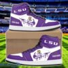 LSU Tigers Air Jordan 1 Shoes Sport Hightop Sneakers For Men And Women Custom Name
