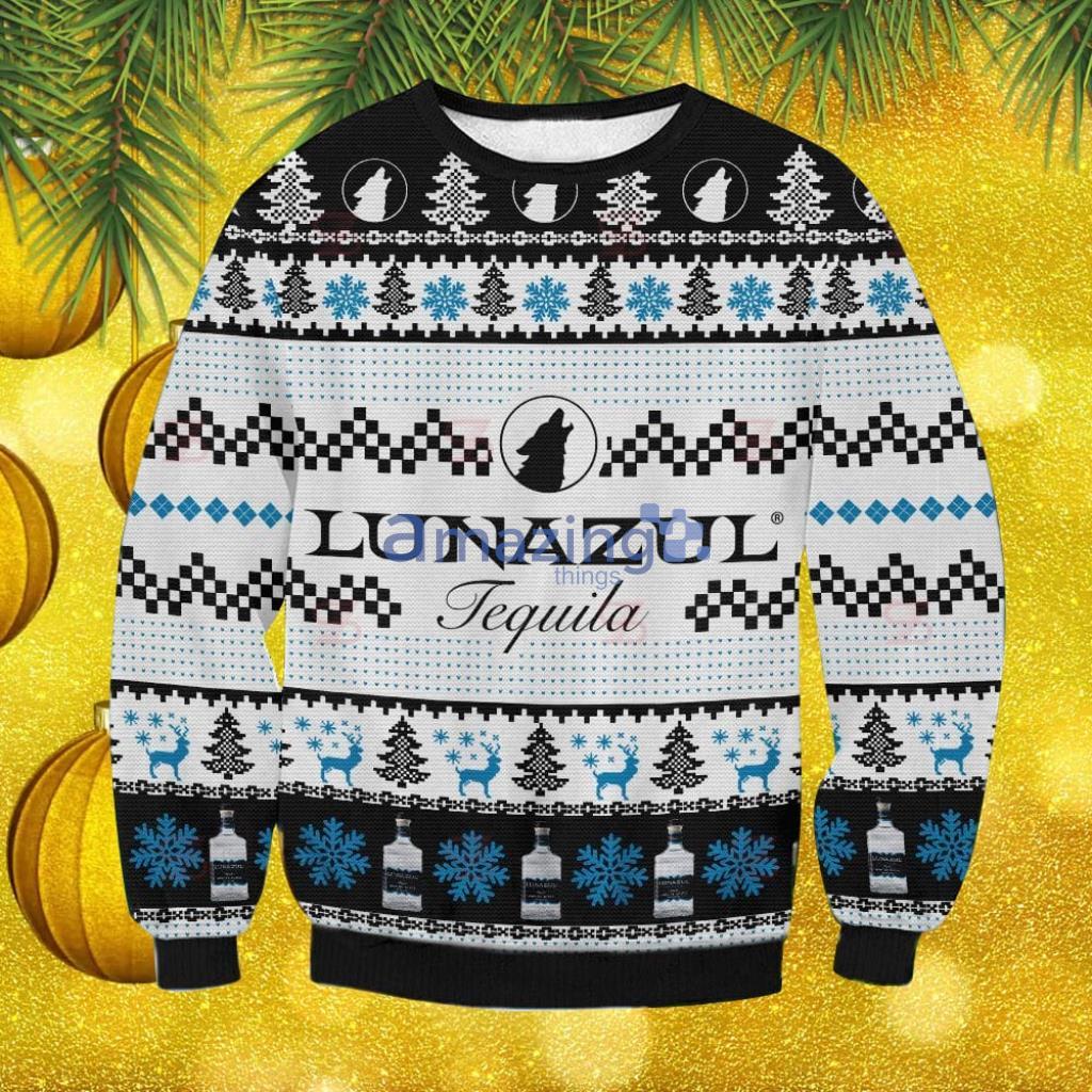 Lunazul Tequila Christmas Ugly Sweater Christmas Gift For Men And Women image Lunazul Tequila Christmas Ugly Sweater Christmas Gift For Men And Women Product Photo 1