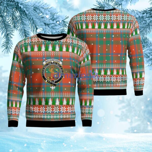 Mackintosh Ancient Crest Tartan Christmas Ugly Sweater 3D Gift For Men And Women Product Photo 1