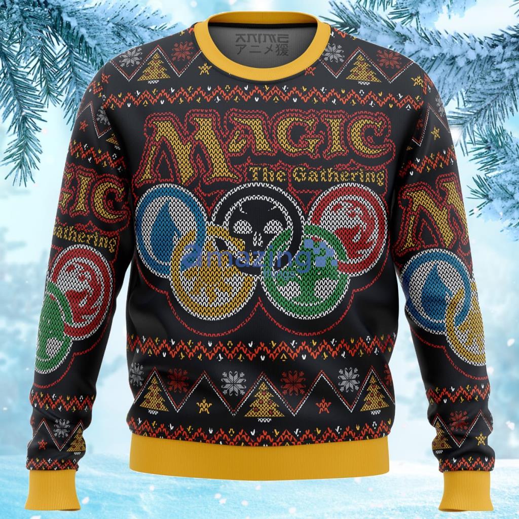 Magic The Gathering Ugly Christmas Sweater Gift For Men And Women image Magic The Gathering Ugly Christmas Sweater Gift For Men And Women Product Photo 1