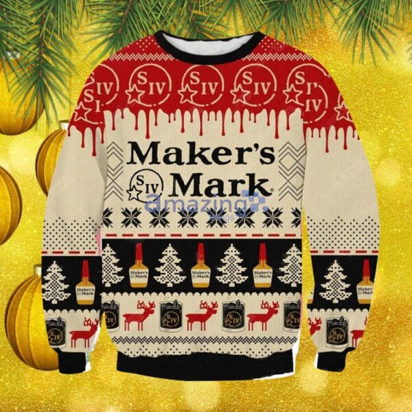 Makers Mark Christmas Ugly Sweater Gift For Men And Women Product Photo 1