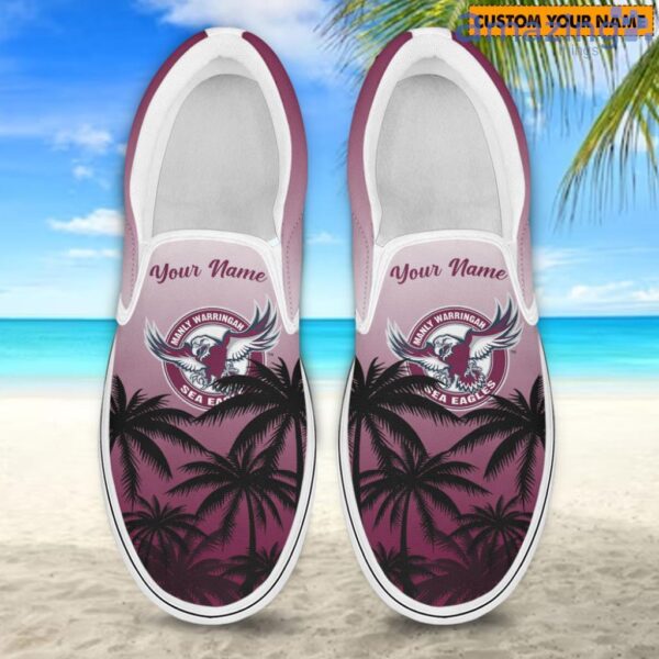 Manly Sea Eagles Nrl Sport Personalized Slip-On Shoes Product Photo 1