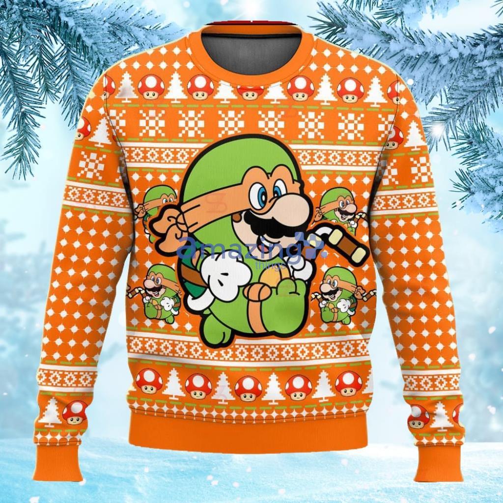 Mario Super Mikey Bro Ugly Sweater Christmas Gift For Men And Women image Mario Super Mikey Bro Ugly Sweater Christmas Gift For Men And Women Product Photo 1