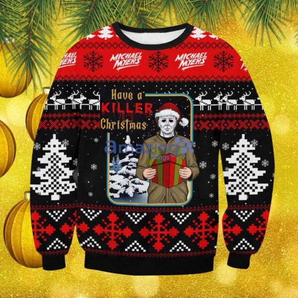 Michael Myers Christmas Ugly Sweater V1 Gift For Men And Women Product Photo 1