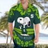 Michigan State Spartans Flower Cute Snoopy Smile Hawaiian Shirt Summer Gift