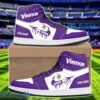 Minnesota Vikings Air Jordan 1 Shoes Sport Hightop Sneakers For Men And Women Custom Name