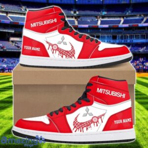 Mitsubishi Logo Air Jordan 1 Shoes Custom Name Hightop Sneakers For Men Women Sport Gift Product Photo 1
